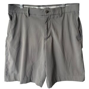 Callaway Golf Shorts Tech Performance Lightweight‎ Gray Mens Size 32